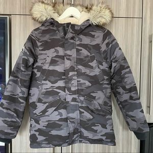 Abercrombie Kids sherpa lined winter coat